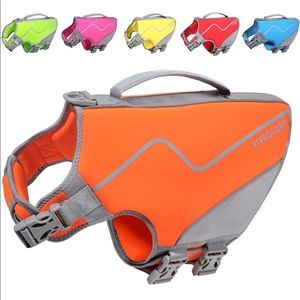 Orange Vivaglory Life Jacket for Dogs
